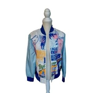 Born Fly All-over Graphic Youth Jacket Size L (14-16)